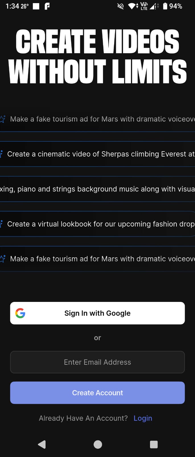 步驟1 登入或建立帳戶